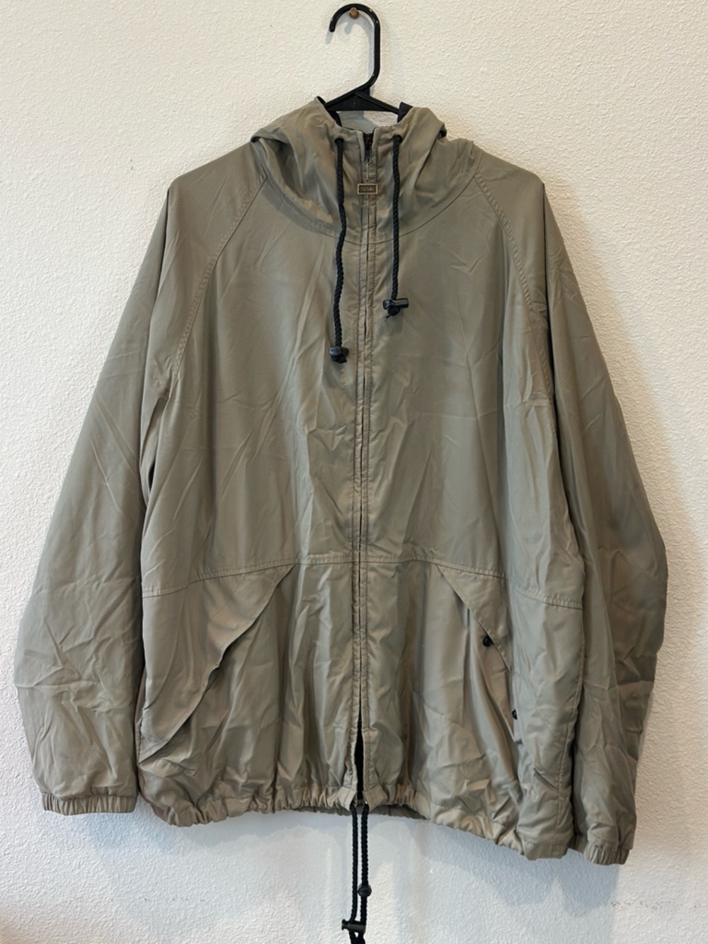Walls Men's Hooded Windbreaker Jacket - Taupe Green
